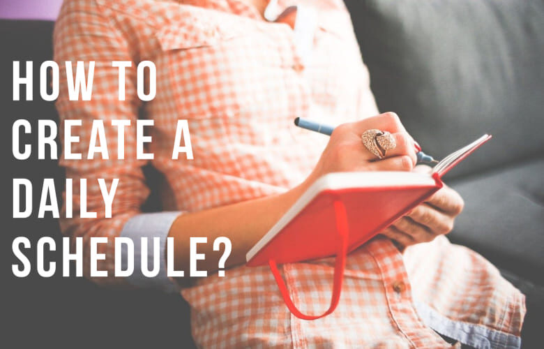 How to create daily schedule without templates